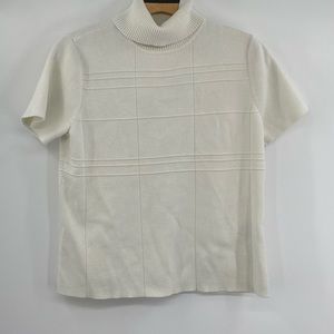 Christopher & Banks Large Short Sleeve Turtle Neck